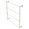 Pacific Beach Collection 4 Tier 36 Inch Ladder Towel Bar With Groovy Accents - Polished Nickel